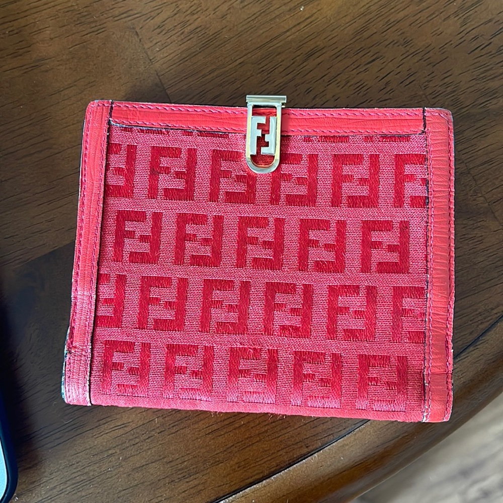 Vintage Red Fendi Wallet
